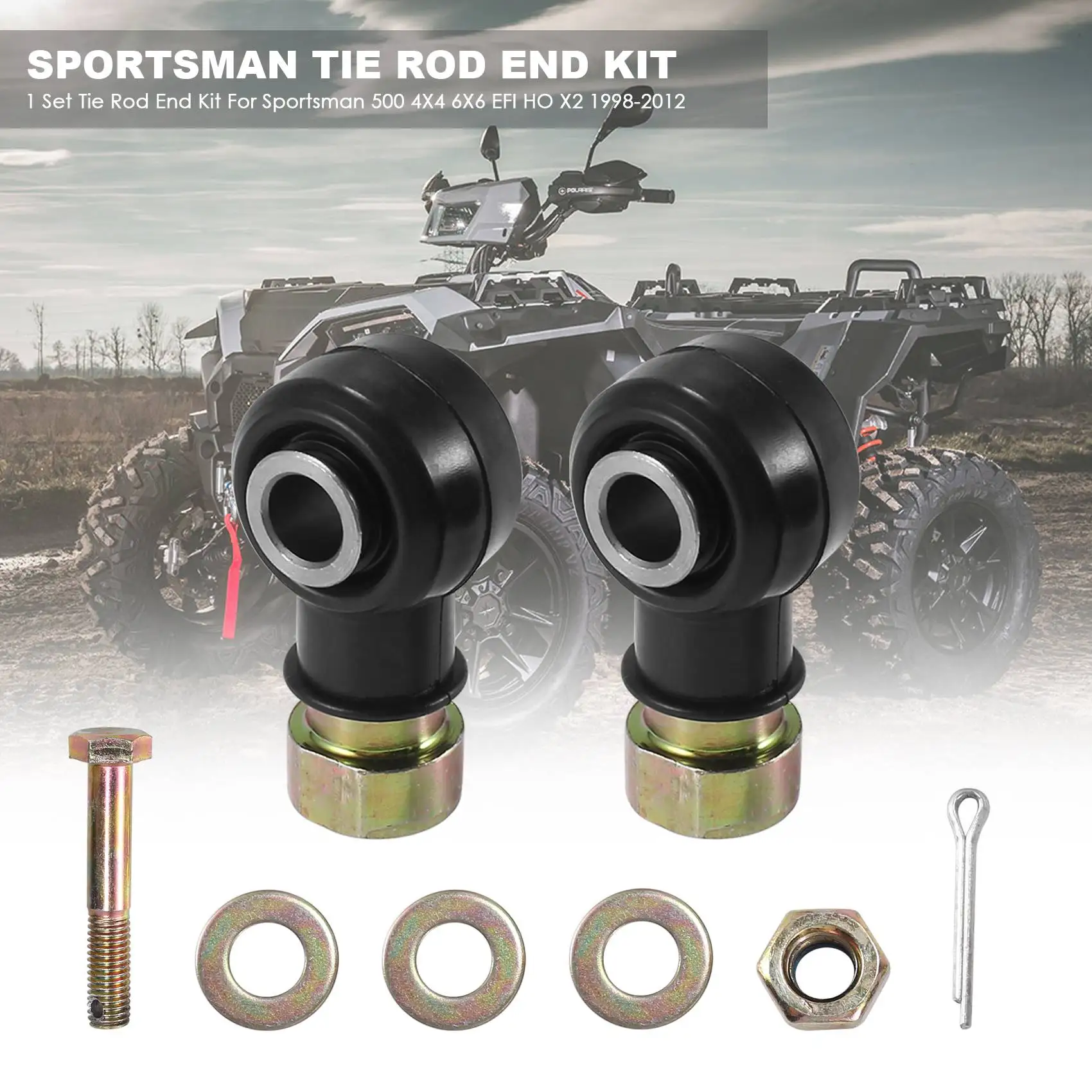 1 комплект наконечников рулевой тяги для Polaris/Sportsman 500 4X4 6X6 EFI HO X2 1998-2012 гг.