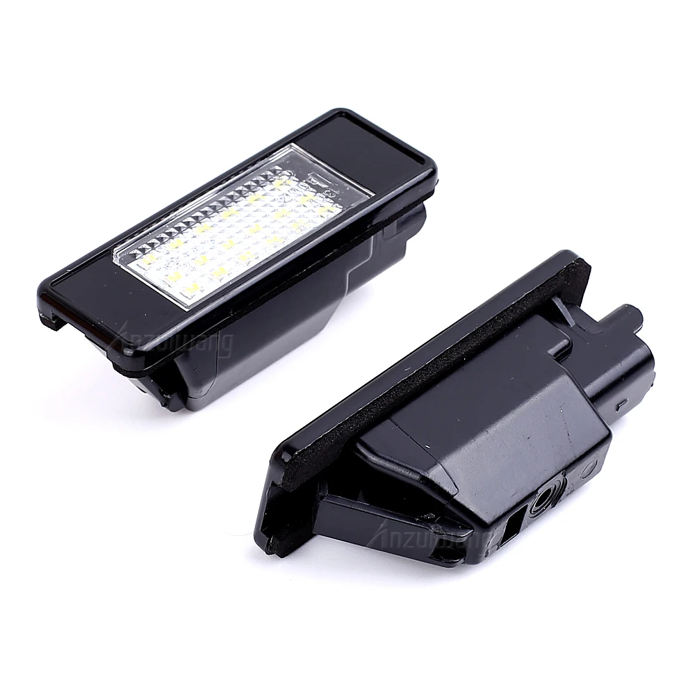 1Pair LED License Number Plate Light Canbus Error Free For Peugeot 207 CC 308 MK2 2008 208 Citroen Rear Plate Lamp 9682403680