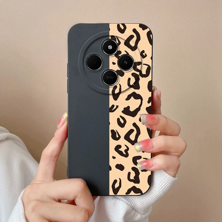 For Xiaomi Redmi 14C 4G inch Cover Funda Cartoon Pattern Case Liquid Silicone Matte Anti Drop Shell For Redmi14C 6.88 inch Coque