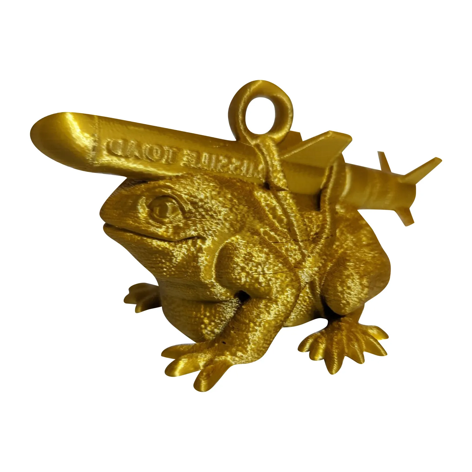 Mighty Toad Resin Decoration with Missile To Defend The Justice of The Animal Decorations Classmates and Friends Christmas Gifts