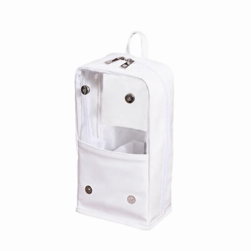 Waterproof Transparent Makeup Bag Stand-up Design Large Capacity Cosmetic Bag See-Through Zipper with Handle
