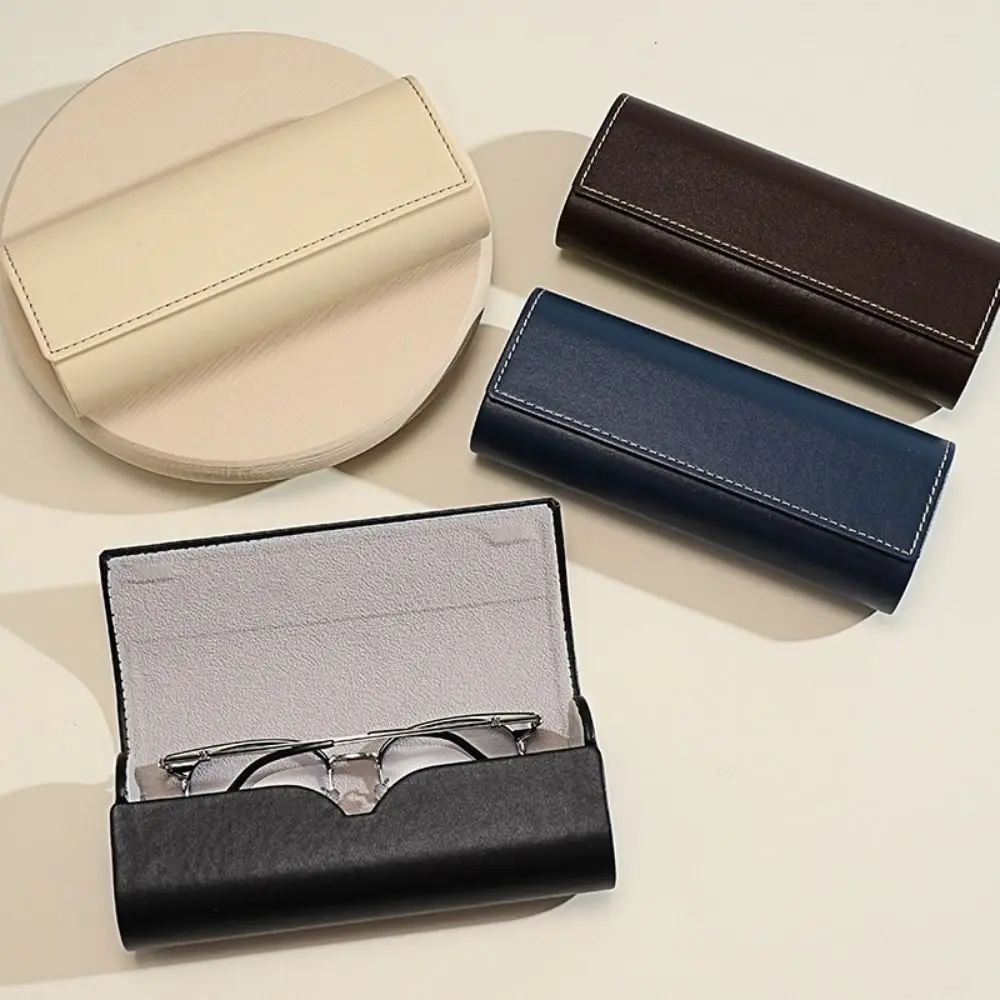 

Leather Pu Glasses Case Anti-lost Large Capacity Eyewears Storage Box Dust-proof Eyewear Protector Case Glasses Bag