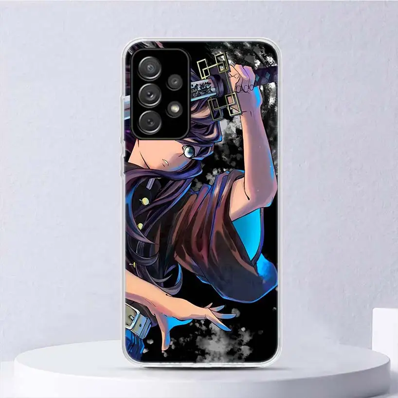 Demon Slayer Tokitou Muichirou Soft Case For Samsung Galaxy A51 A71 A50 A70 A21S Phone Cover A30 A20E A10 A31 A41 A6 A7 A8 A9 Sh