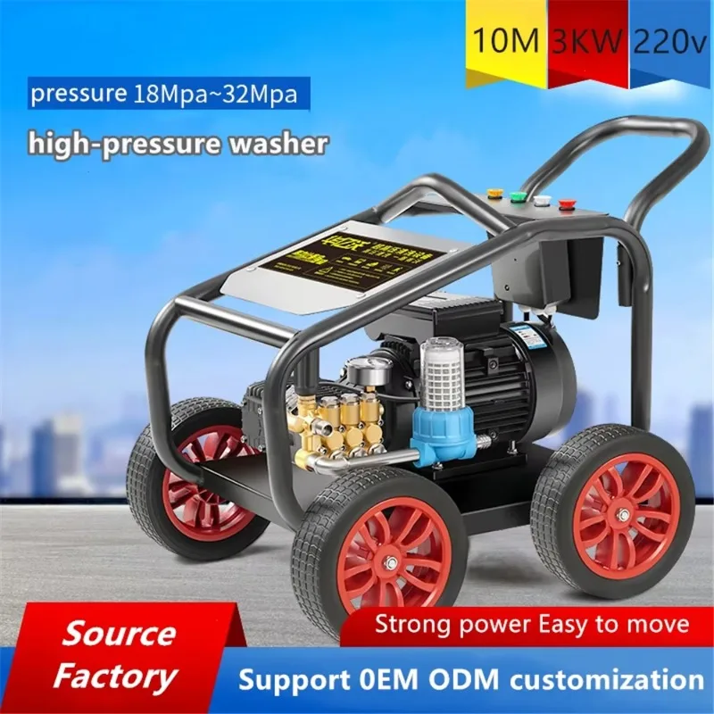 High Power Car Washing Machine High-pressure Water Ultra-high Power Commercial Cleaning Machine Wood Washing Road Washing