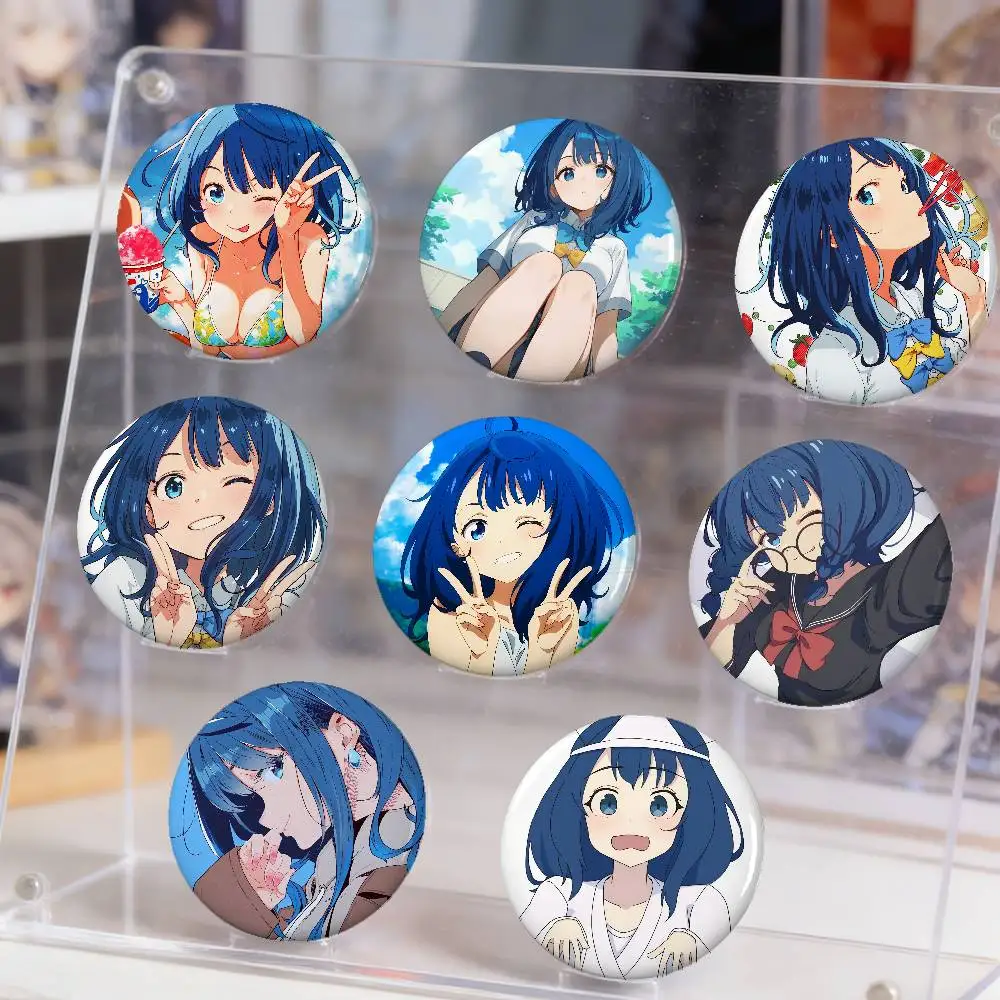 Pin de esmalte de anime de Anna Yanami: Demasiadas heroínas perdidas por su ropa. Broche artístico de dibujos animados para mochila, ideal para cosplay.