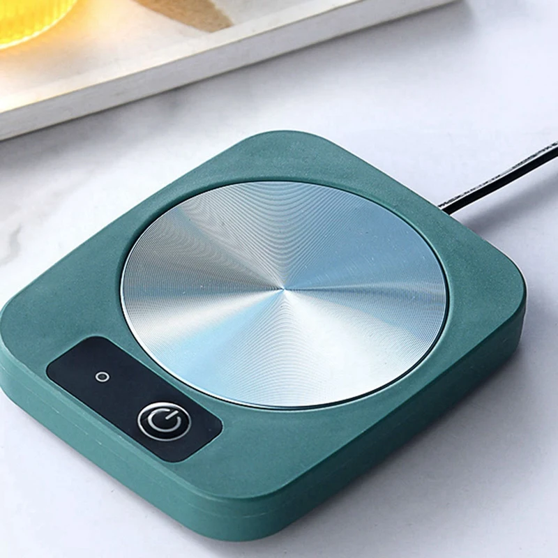 커피 머그잔 컵 워머, 우유 차 물 가열 패드, 컵 히터, 따뜻한 매트, 항온 코스터, EU 플러그, 2X