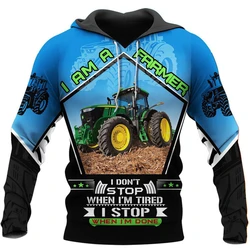 New Tractor Graphic 3D All Over Printed Mens Hoodies & Sweatshirt Unisex Casual Fashion Cool Hip Pop Streetwear Men Clothing
