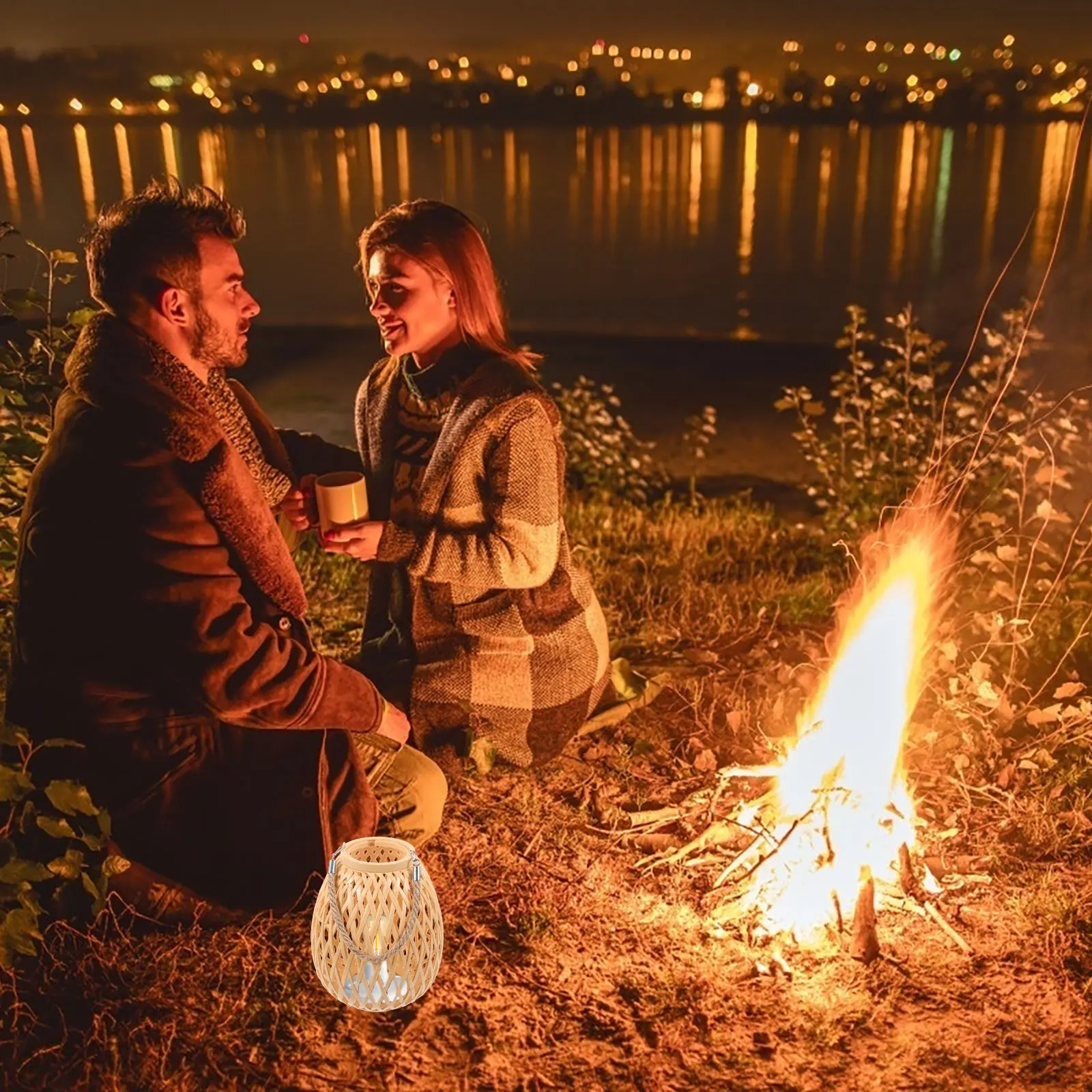 

Bamboo Woven Lampshade Elliptical Rice Yellow Home Decor Rustic Style Pendant Light Shade Cover For Lamps Outdoor Lantern Making