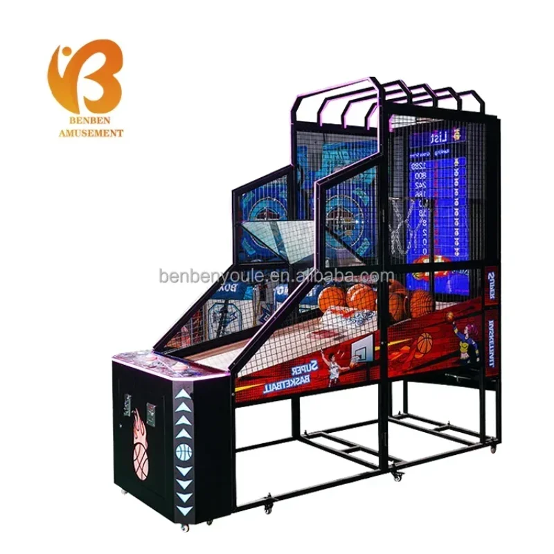 Factory Production Outdoor Ball Sports Equipment Street Coin Operated Basketball Shooting Game Machine For Sale