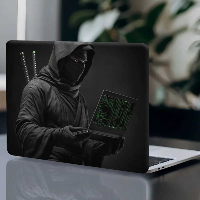 

Набор из 3 (с 1 запасной) наклейки для ноутбука с тематикой хакера — устойчивые к царапинам виниловые наклейки, без остатков, настраиваемая зеленая схема