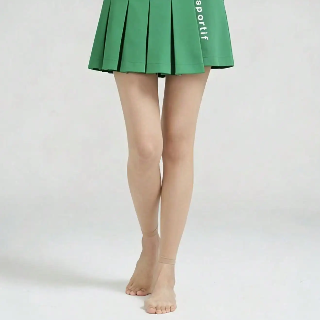 

Ladies' golf clothing: 15D three - quarter length summer ultra - thin sun - protection leggings and tights made of ice silk