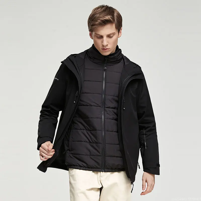 Youpin ZENPH Aerogel الباردة المقاومة التنزه جاكيتات الرجال في الهواء الطلق الرياضة معطف مقنع مقاوم للماء تنفس الشتاء السترات الحرارية