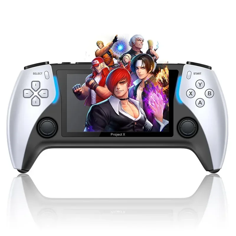 New 2024 Project X 4.3 Inch High Defintion IPS Screenhandheld Game Console HD Output Supports Arcade For Two-Player Battle Toys