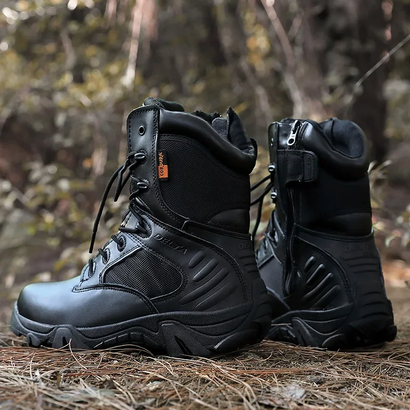 Winter Mens Boots Special Forces Combat High Boots Outdoor Sport Male Shoes Climb Mountains Cross Country Men\'s Shoes