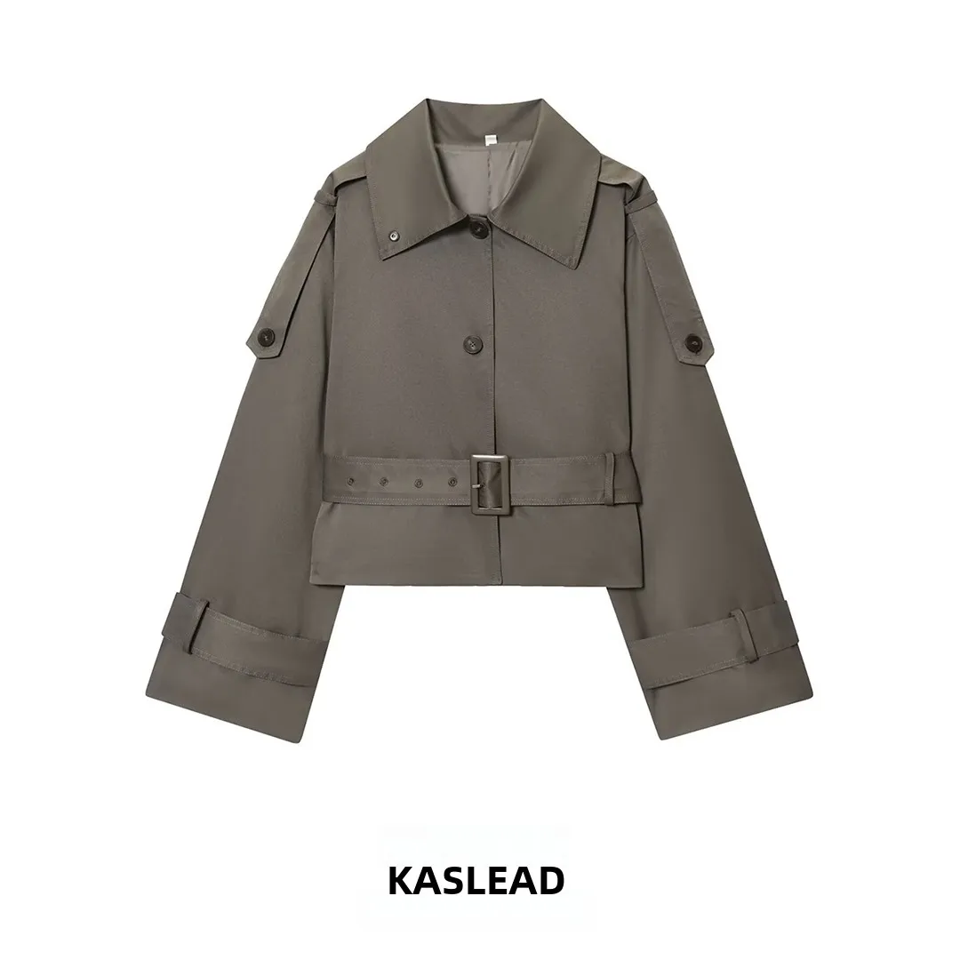 

KASLEAD новое женское модное длинное пальто све, удобный топ с отложным воротником, полиэфирное волокно, осенний сезон, женская куртка