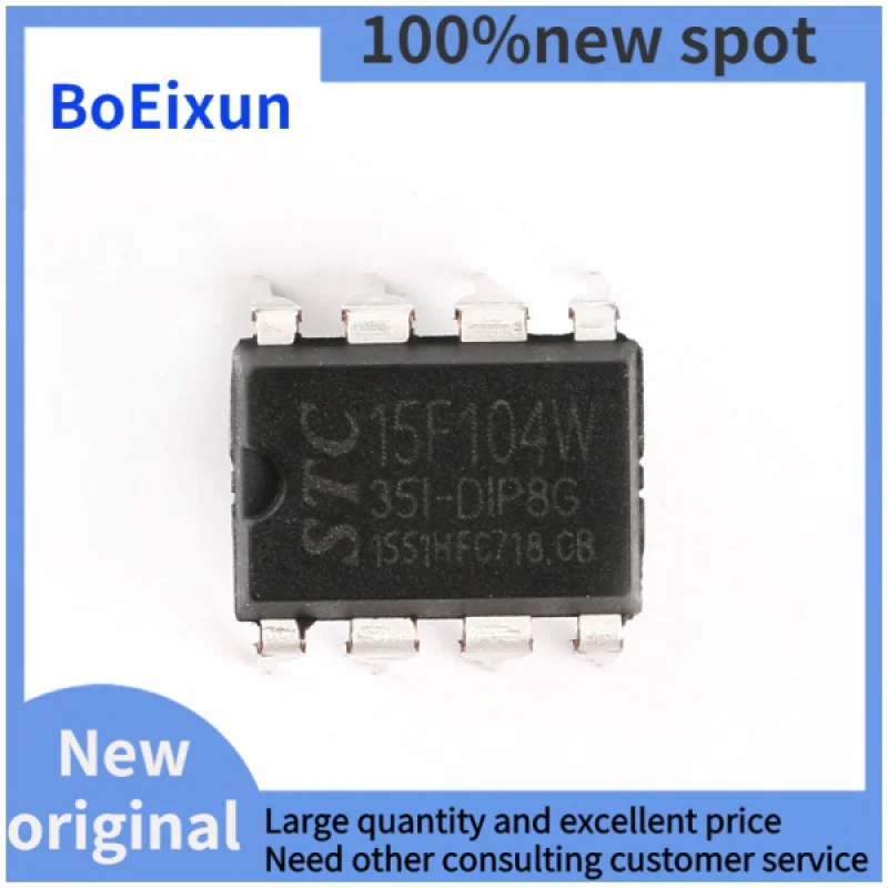 

100PCS 100% brand new STC15F104W STC15F104W-35I-SOP8 STC Microcontroller SOP-8 MCU 1T 8051 IC Chip