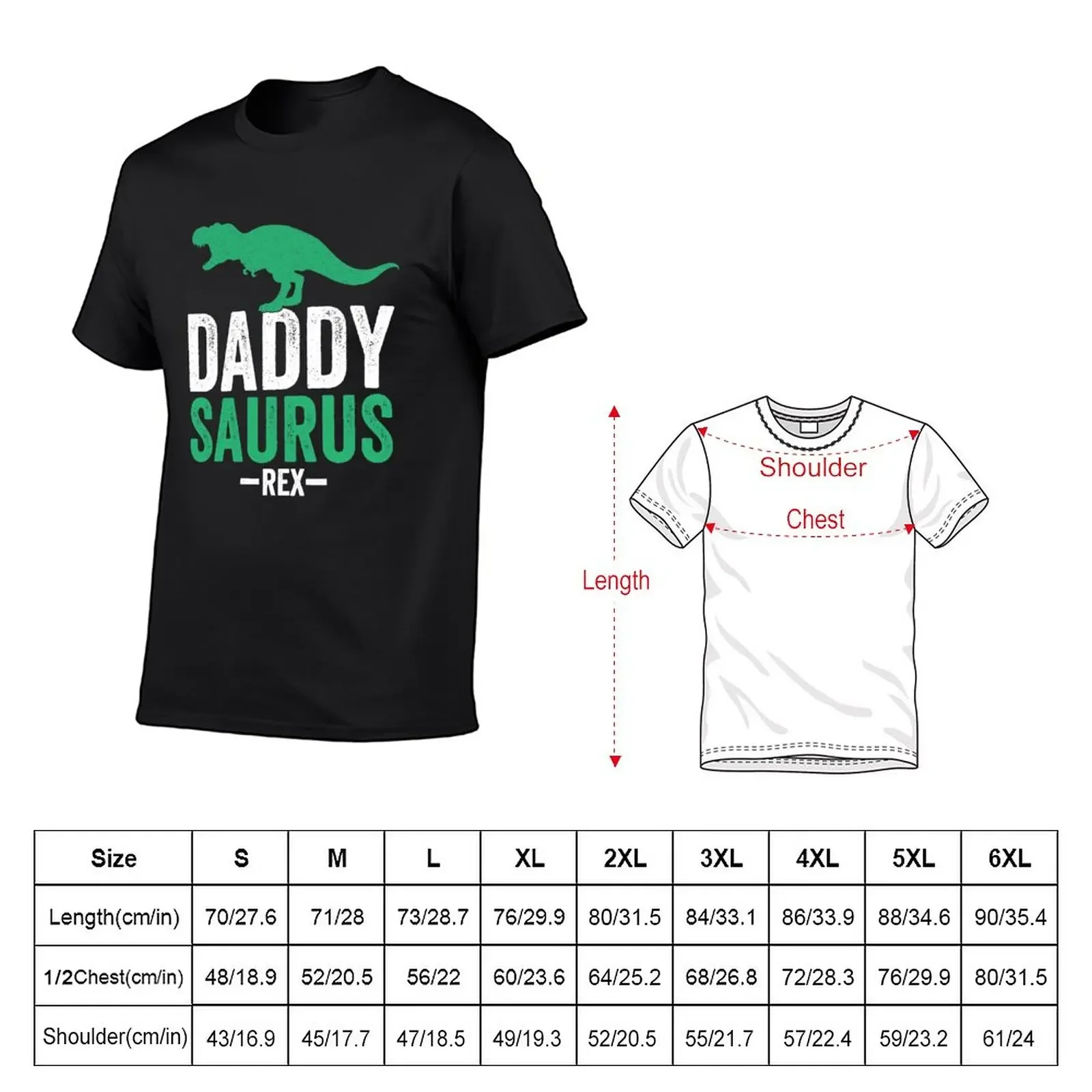 New Daddy Saurus Rex - Father's Day - Dad Life T-Shirt tops Oversized t-shirt workout shirts for men