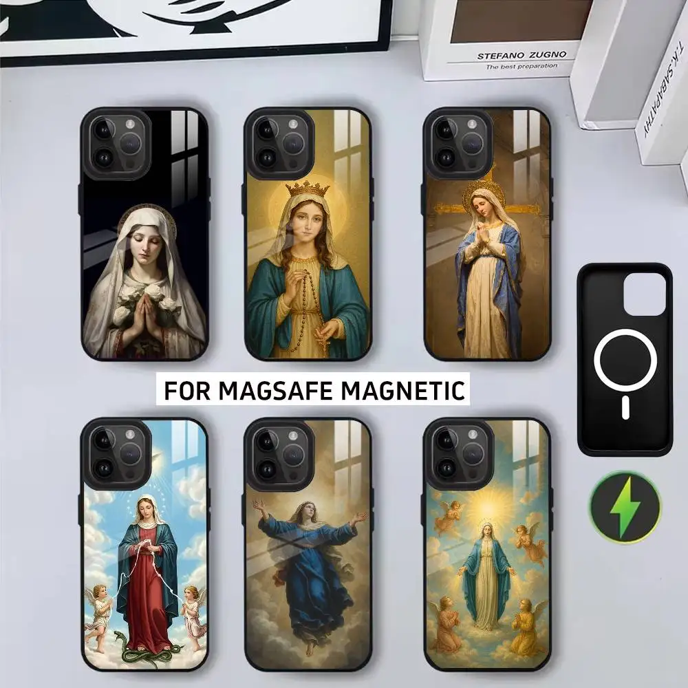 

Great V-Virgen M-Mary B-Bibles Phone Case For iPhone17,16,15,14,13,12,11 Plus,Pro Magnetic with Magsafe Wireless Charging