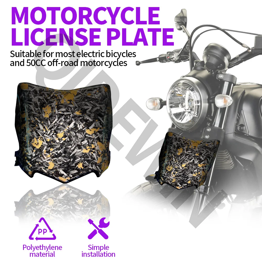

Motorcycle Front License Number Plate Accessories For Surron S X TALARIA MX3 MX4 MX5 Stark Varg Registration Plate Electric Bike