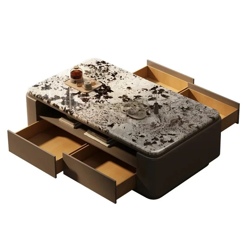 

Роскошный каменный журнальный столик для гостиной, дома, современный светлый роскошный мраморный журнальный столик, элитная большая вилла для квартиры