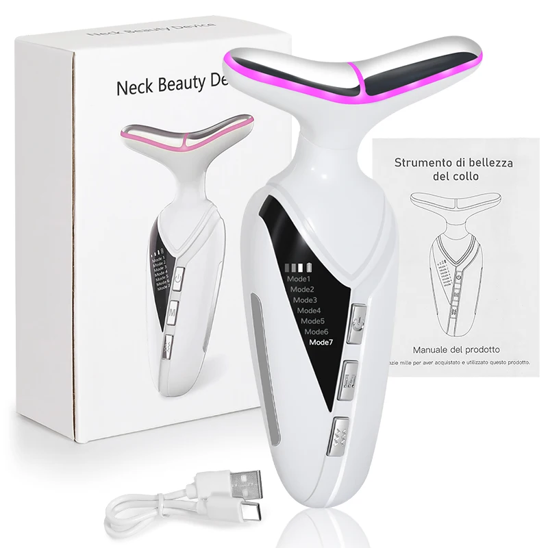 NACK AND FACE BEAUTY DEVICE FACE CLEAN AND WARM SKIN Rejuvenation Instrument Neck Face Lifting And Tightening Anti