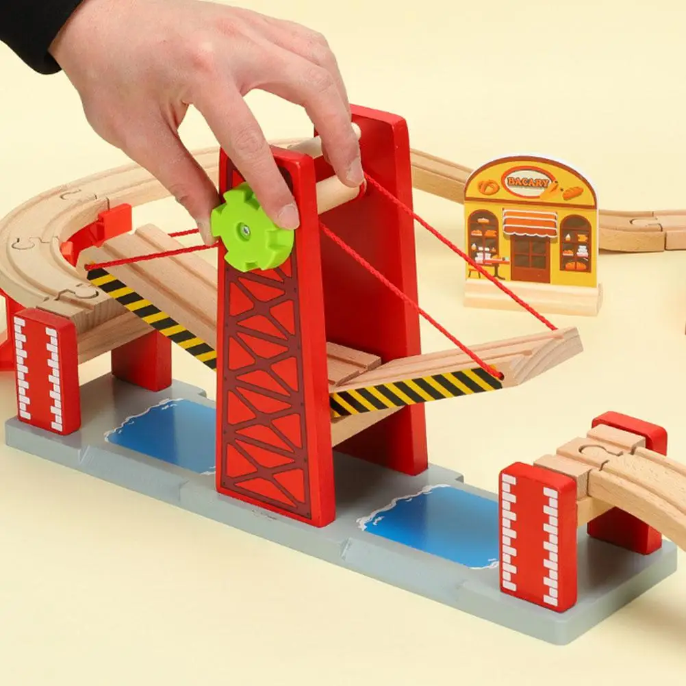 

Train Track Bridges Train Tracks Toys Model Toys DIY Track Toys Wooden Bridge