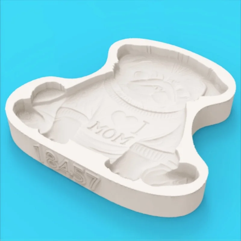 Heart-Shaped Pug Dog Mold Cute Pug Dog Fondant Chocolate Dessert Making Silicone Mold - view 5