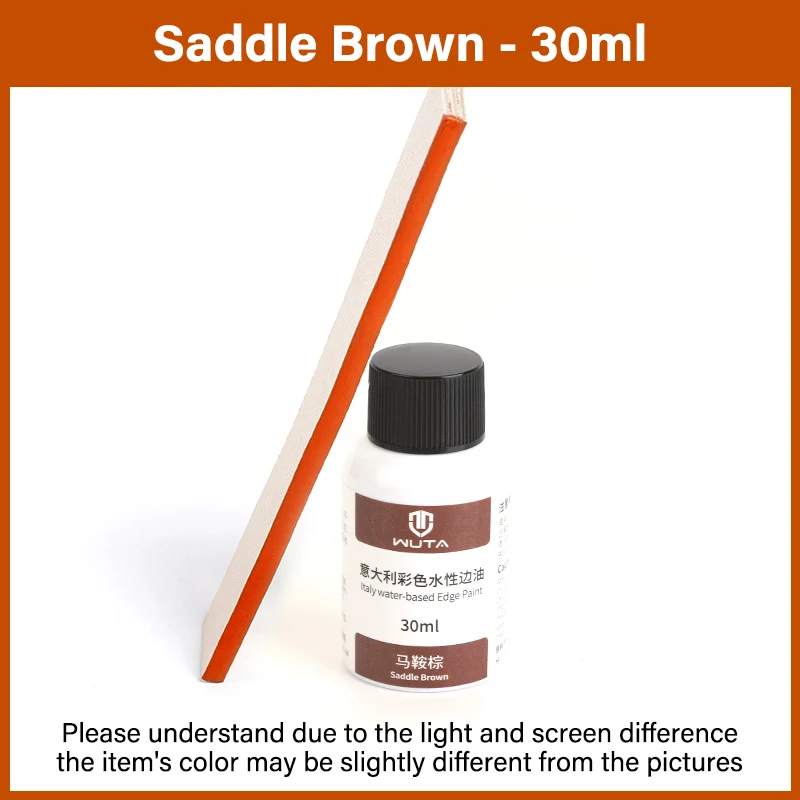 WUTA 30 ml professionelle Lederrandfarbe, Ölfarbe, Randverband, Farbmäntel, Leder-Finish, Zubehör, DIY-Handwerk, Leder-Schuhkanten