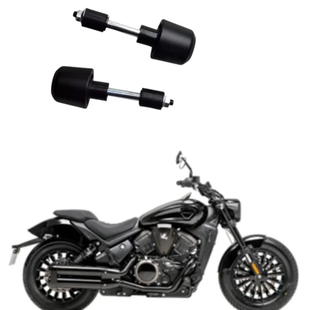 OEM non-destructive accessory: handlebar end weights/balancing plugs and decorative rings for the Benda Dark Flag 500-2A.