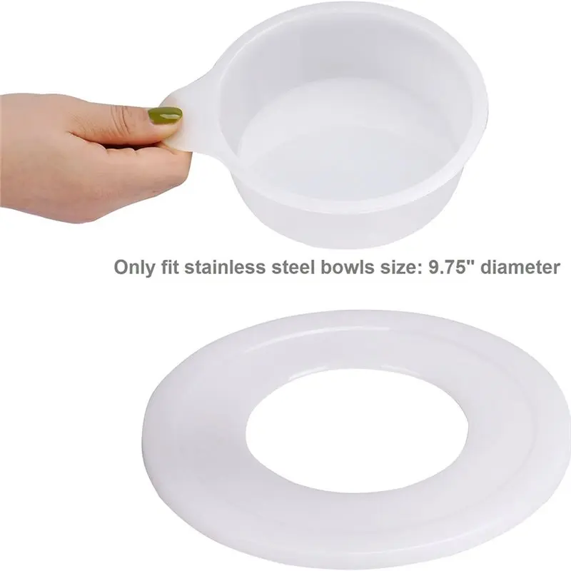 BABZ Mixer Bowl Cover for KitchenAid 5.5-6QT Bowl-Lift Stand Mixer, for Splash Guard Lid with Measuring Cup