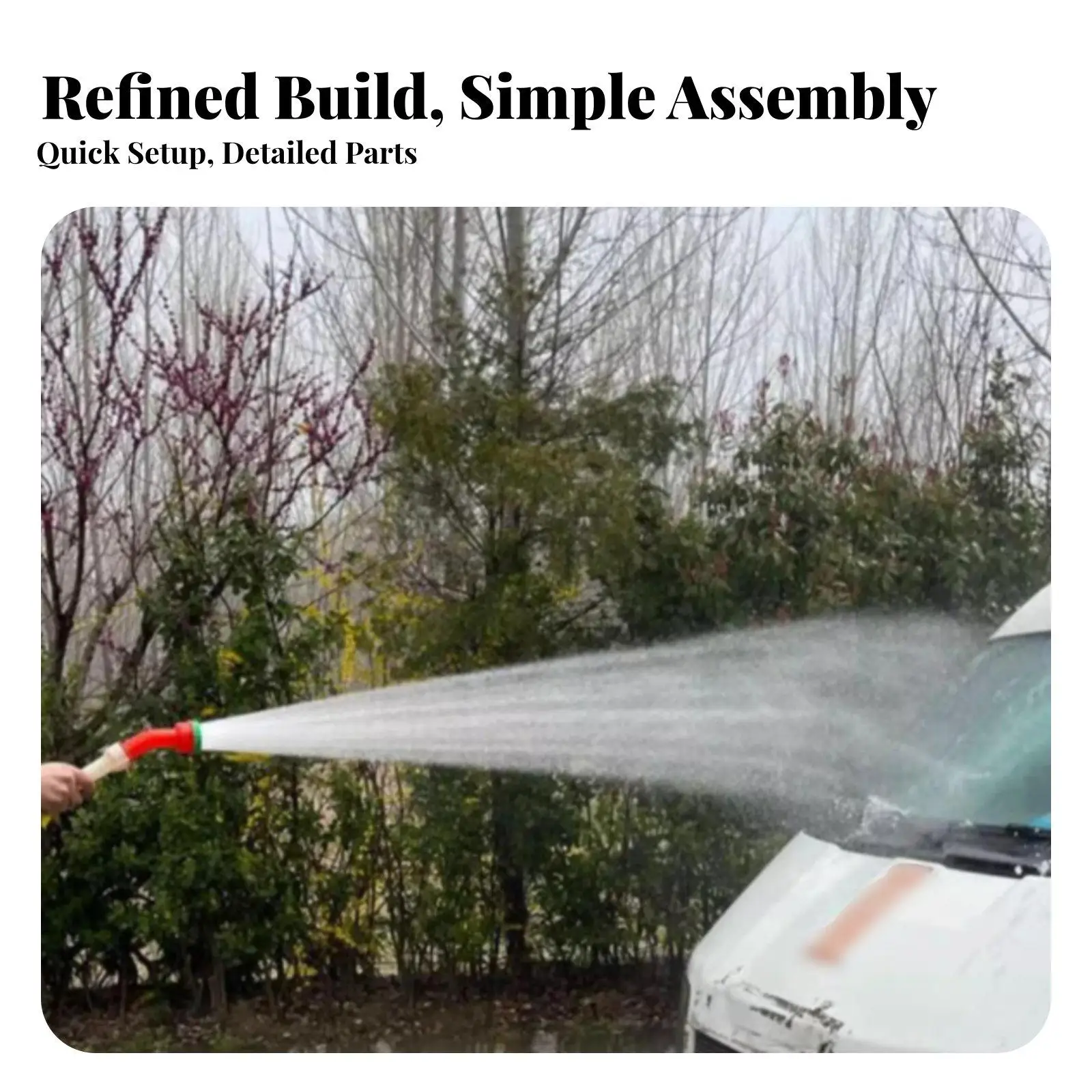 garden Sprinkler Nozzle Lightweight Garden Shower Nozzle Detachable Design Fine Mist Spray Head for Farmers, Gardeners, view 2