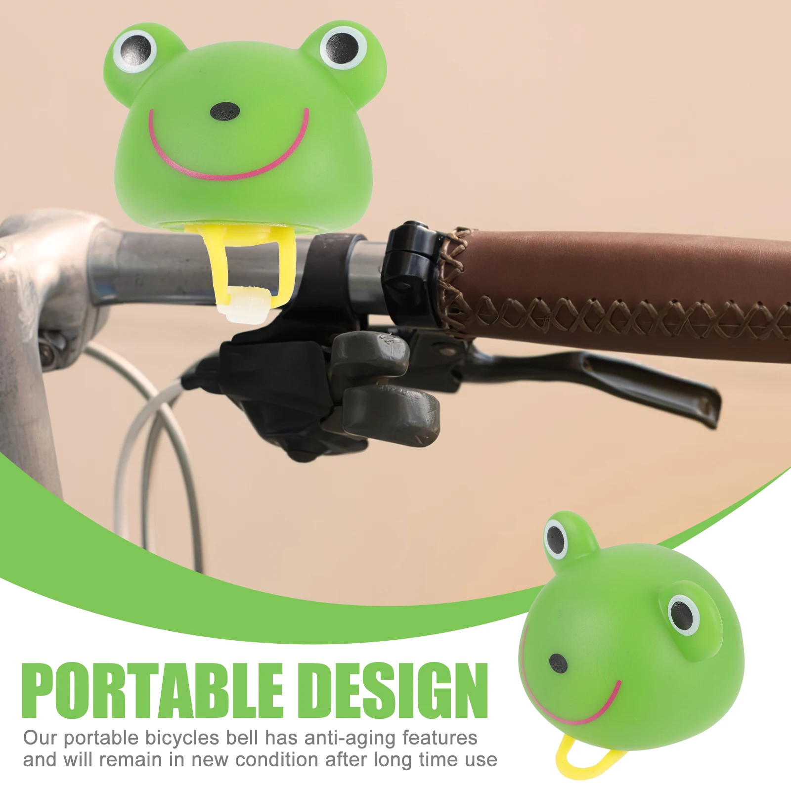 

Cartoon Bike Portable Bicycles Road Cycling Bell Practical Bell Anti-Aging Design Loud Ringing For Mountain Road Bikes Safe