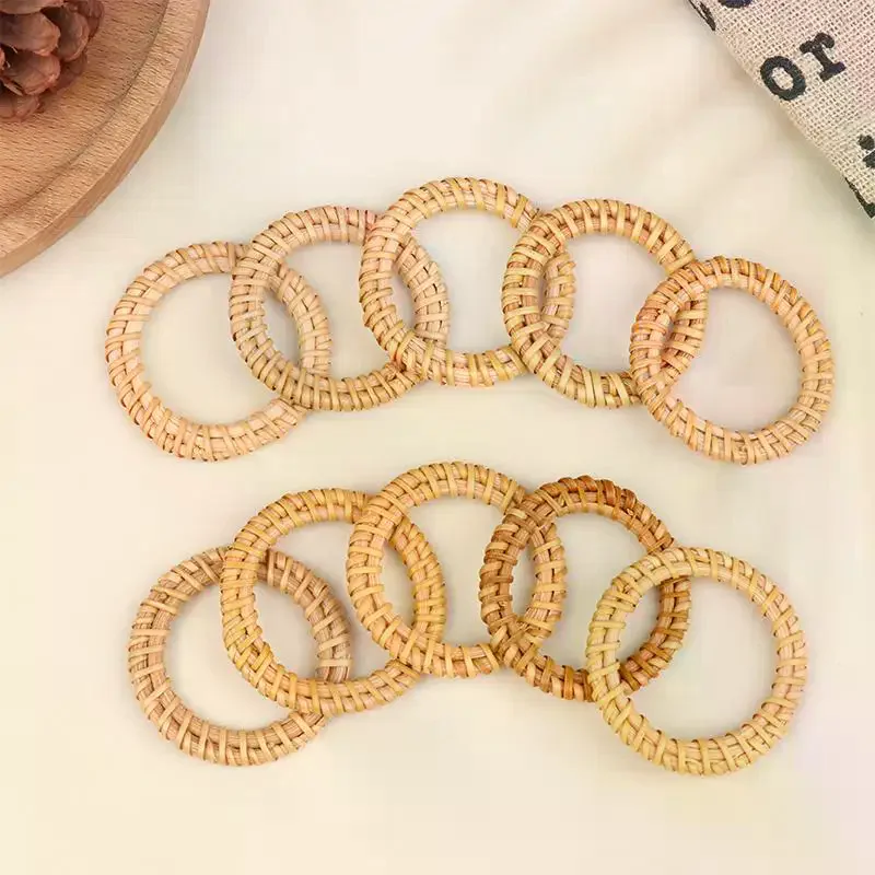 12 piezas de servilleteros boh - Home Decor Rattan reseña y precio