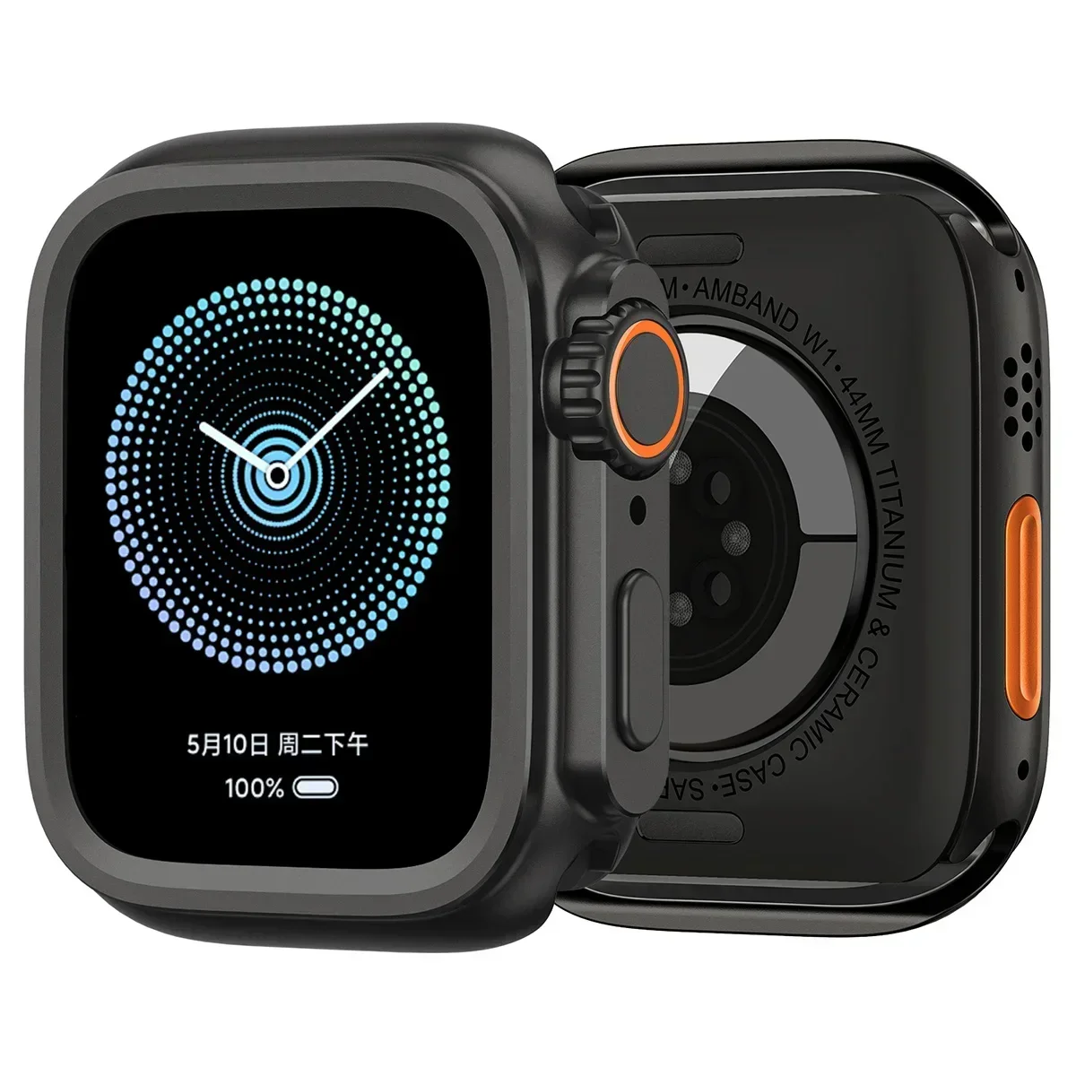 Alloy Cover for IWatch Series 9 8 7 6 5 4 3 SE Case PC Shell Bumper Frame Protector 44mm Change To Ultra21 49mm High Quality