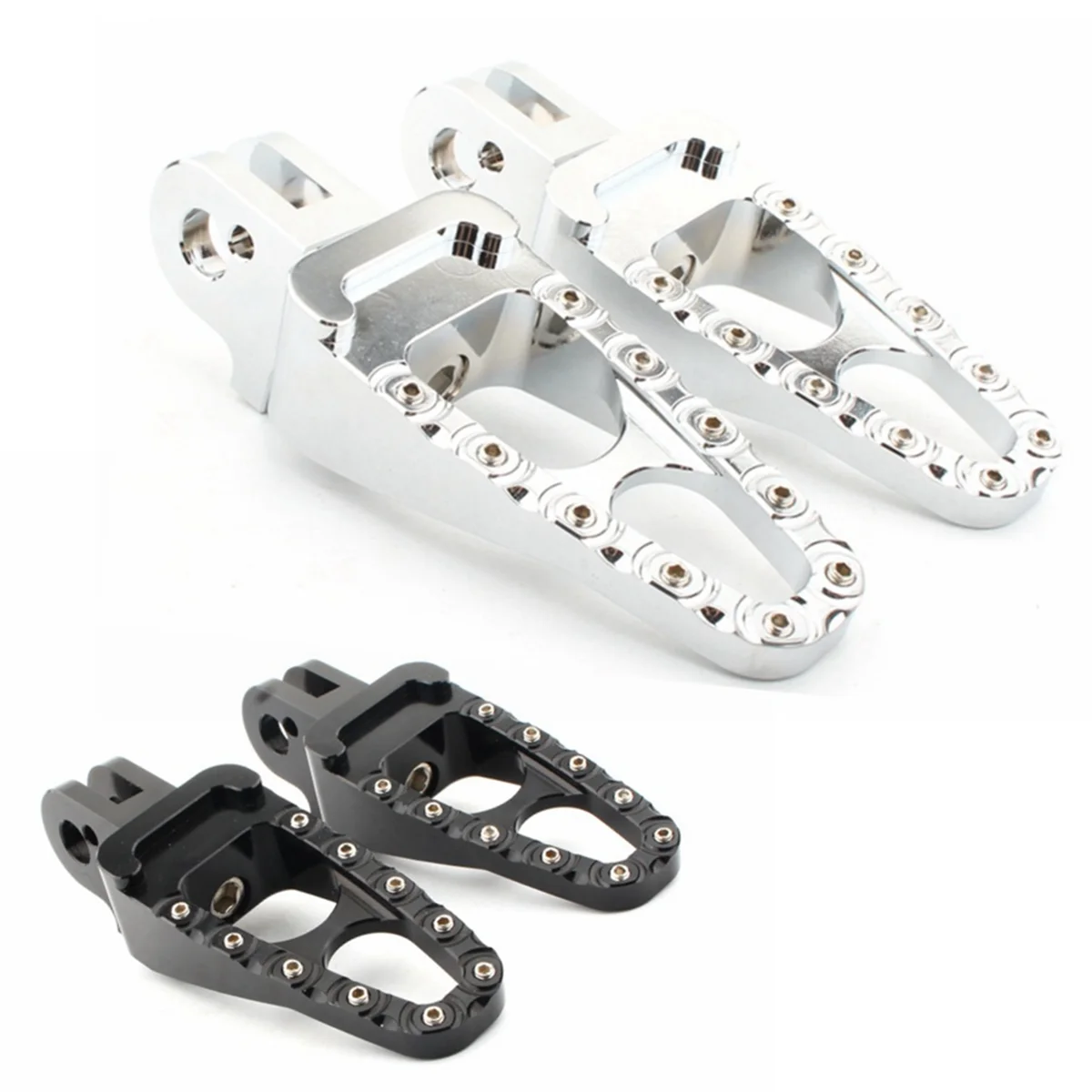 Motorfiets Achter Voetsteun Voetsteunen Voetsteunen Pedalen voor 01-15 Bonneville T100 T900 04-15 Trunxon 1200 Zilver