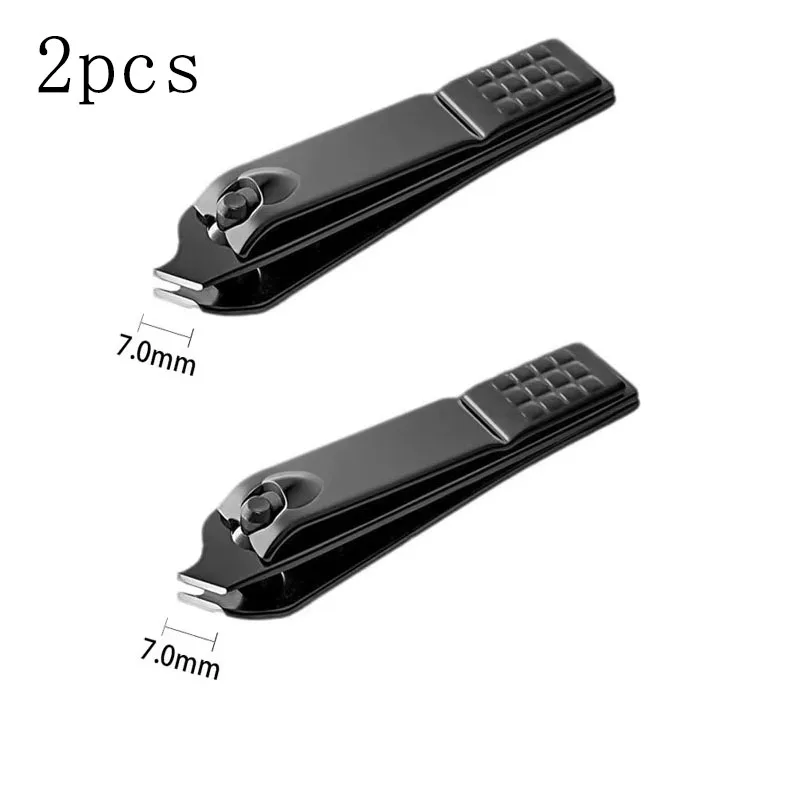 1/3/5 Stuks Zwarte Nagelknipper Roestvrij Staal Nagelsnijder Dikke Schaar Tang Teennagel Vingernagel Professionele Manicure trimmer - afbeelding 1