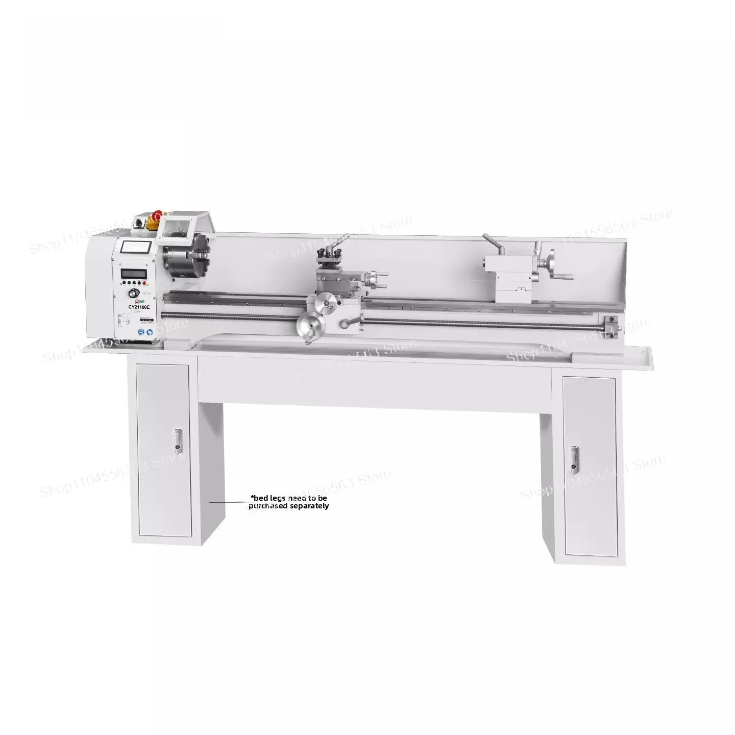 Electronic Gearbox 210 Smart Mini Lathe for Cue Repair & Woodworking, Extended Bed for Home Workshop