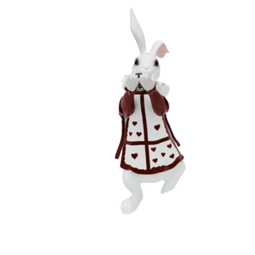 ※a Fiberglass Statue Manufacturers Creative White Rabbit Fiberglass Statue with Heart Decoration