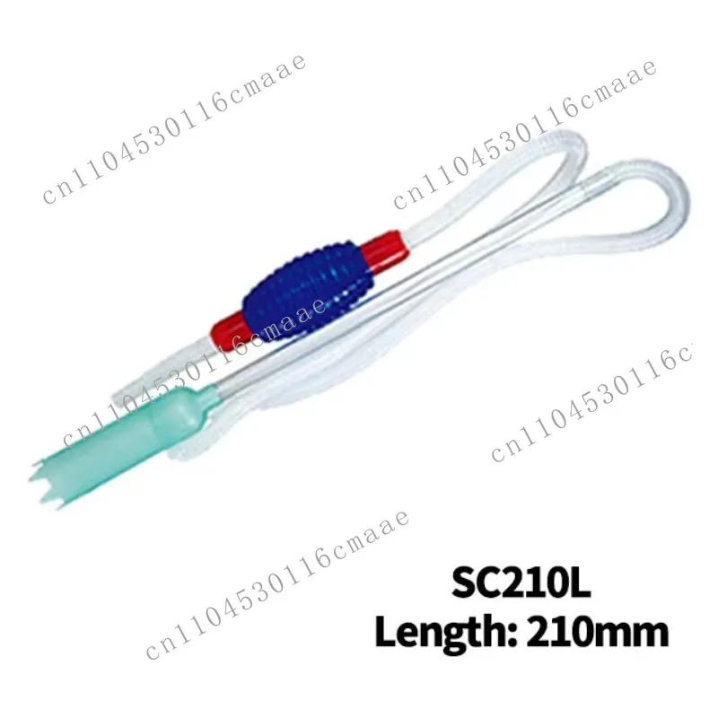Environmentally friendly PVC plastic aquarium fish tank vacuum gravel water filter cleaner siphon pump SC210L 210mm