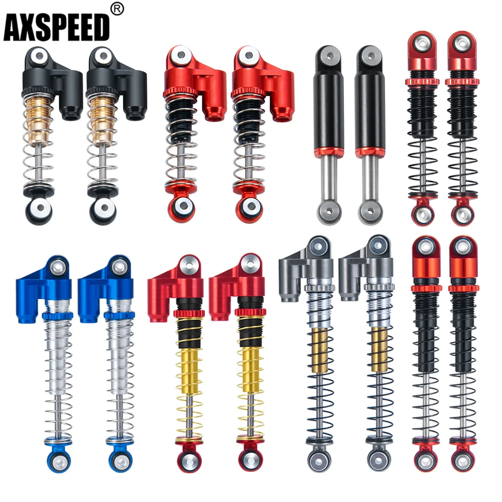 

AXSPEED 4Pcs 31/32/39.5/43/48mm Shock Absorber Damper for 1/24 Axial SCX24 Deadbolt Wrangler Gladiator Bronco RC Crawler Car