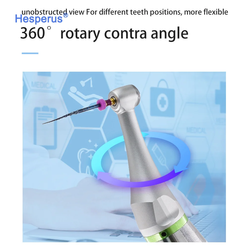 Motor Endo Gigi 2 in 1 dengan Apex Locator Nirkabel untuk Perawatan Endodontik, Motor Endo LED dengan Kepala Mini Contra Angle 6:1