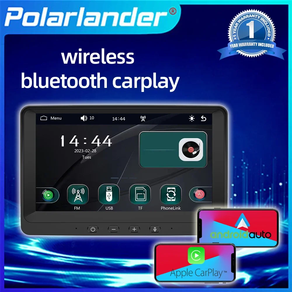 

7" Bluetooth 2.5D IPS Screen CarPlay Android Auto combo Android Auto Dashboard mount screen Car multimedia system Car Stereo