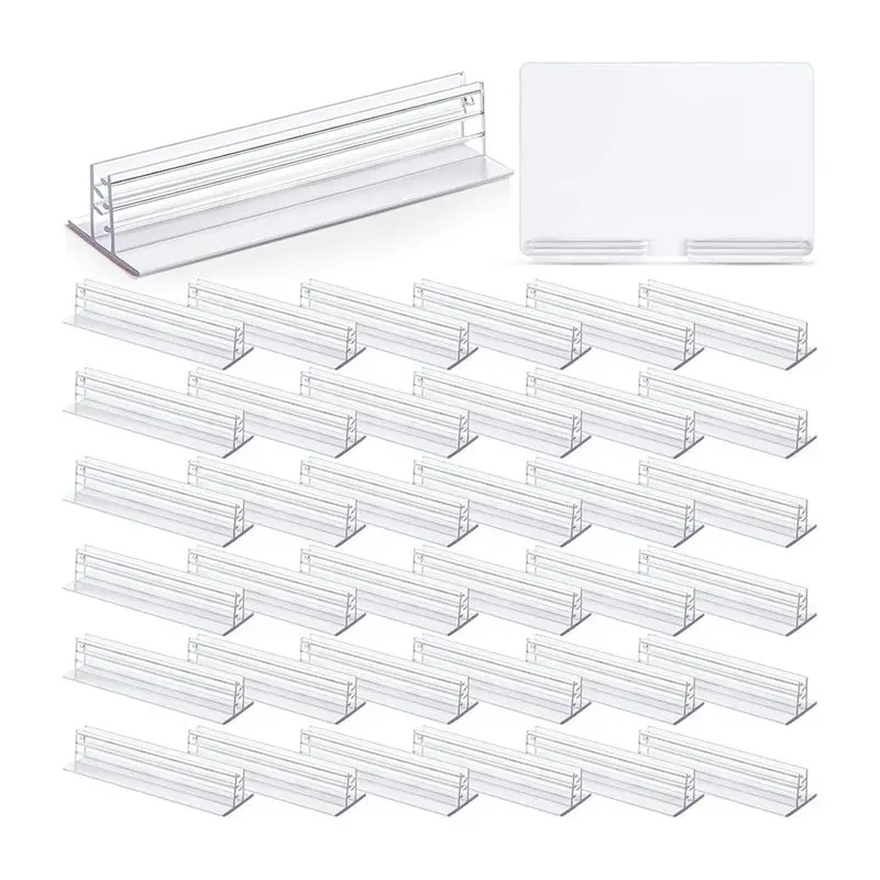 Stylish-For Retail Wall Display 50 Pack Plastic Gripper Sign Holder With Adhesive, Removable Adhesive Base