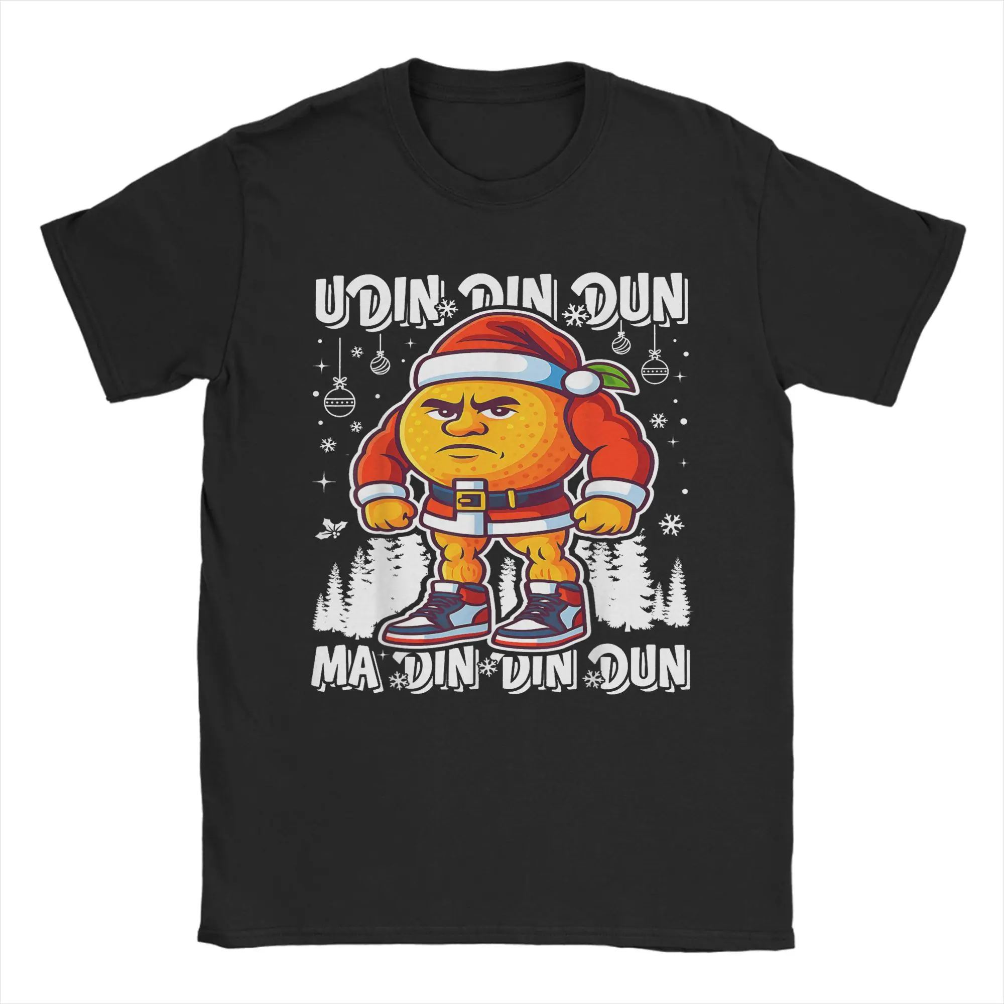 

Udin Din Dun Madin Din Dun Santa Italian Brainrot Christmas T Shirt Men T-Shirts Summer Tee Shirt Loose Plus Size Tops