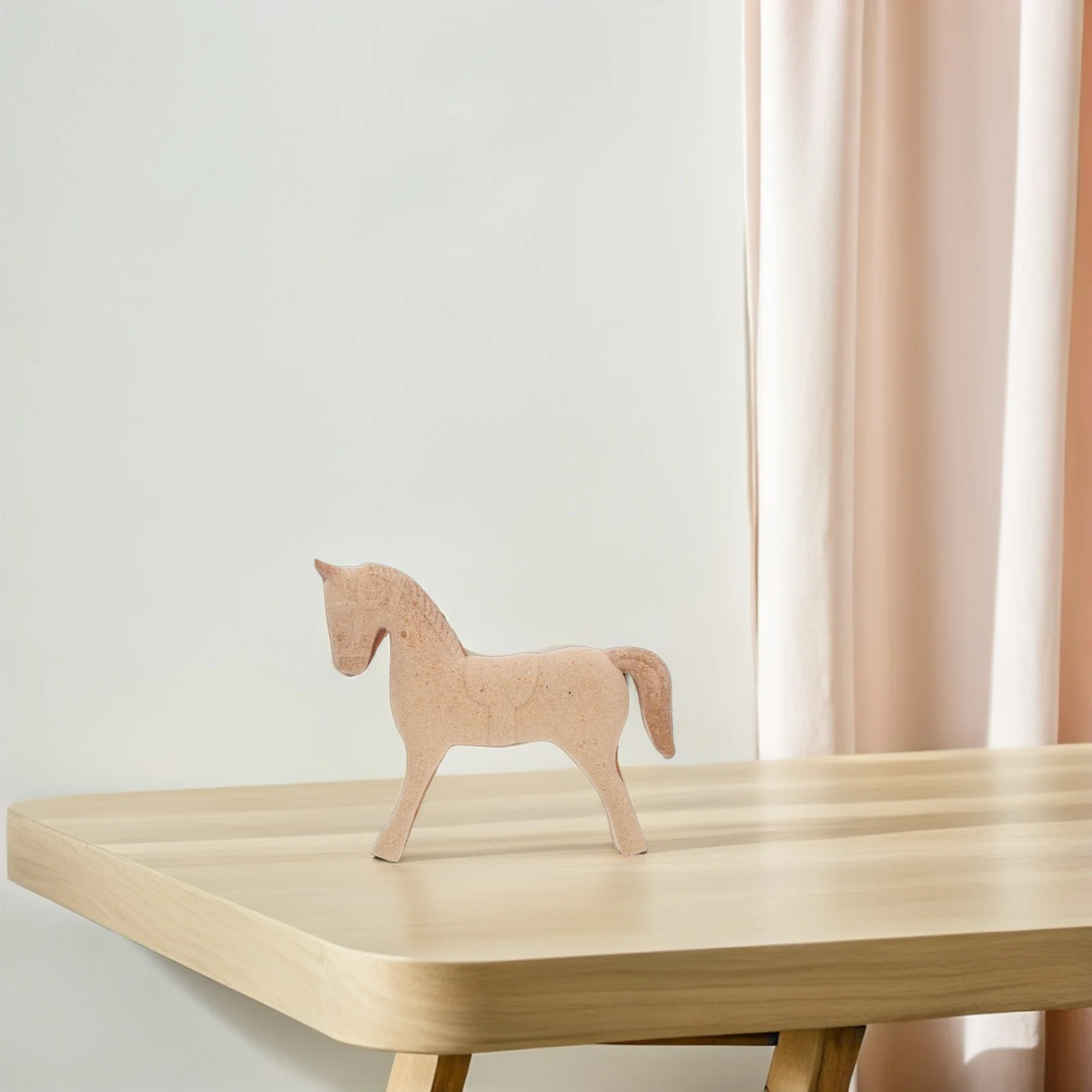 3Pcs Paintable Wood Horse Cutout for Creative Crafting Kids Adults Farm Themed Art Project Rustic Wooden Animal Decoration