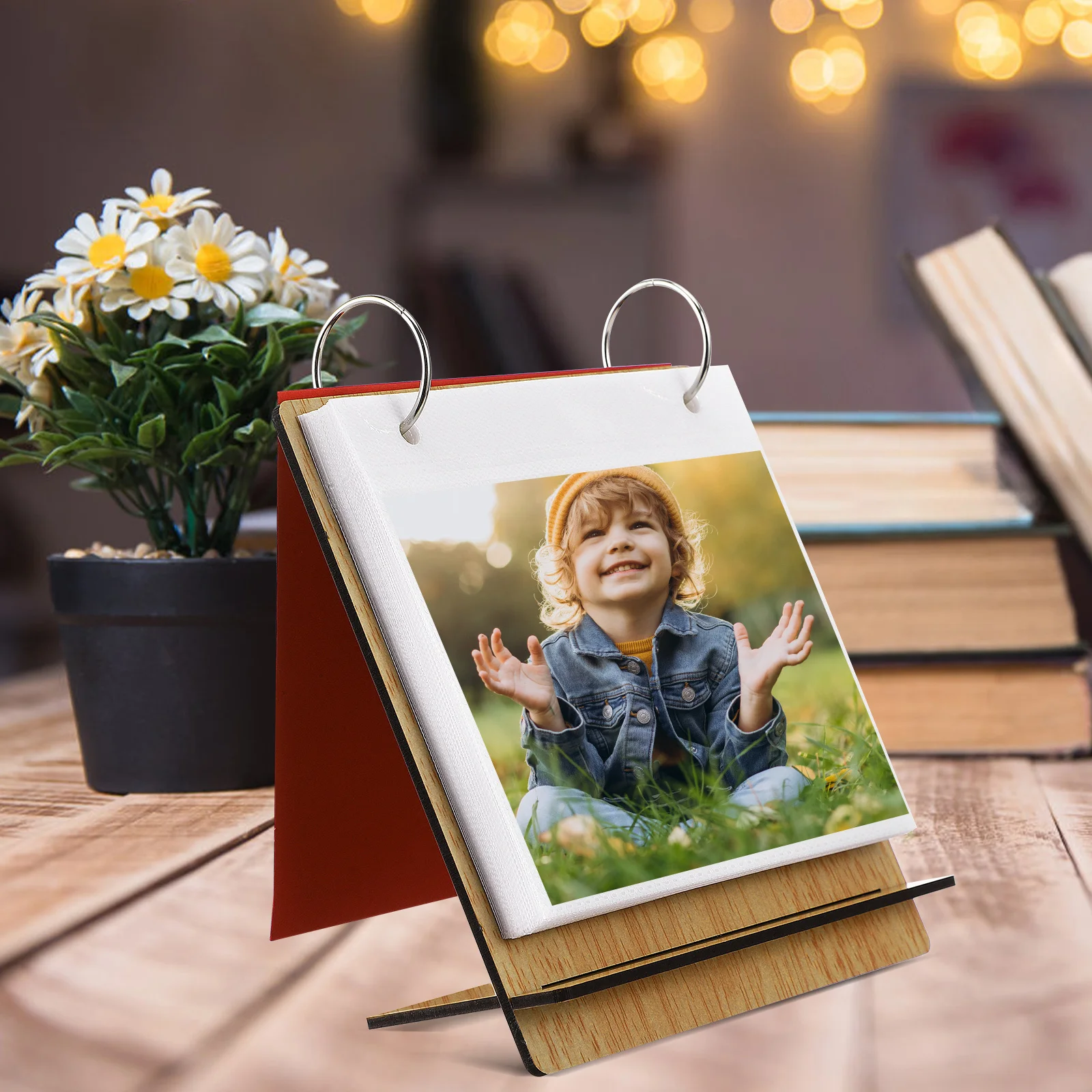 

Baby Photo Album Pp Insert Pages Desk Calendar Personalized Children'S Growth Memory Book Milestone Tracker Newborn Gift Idea