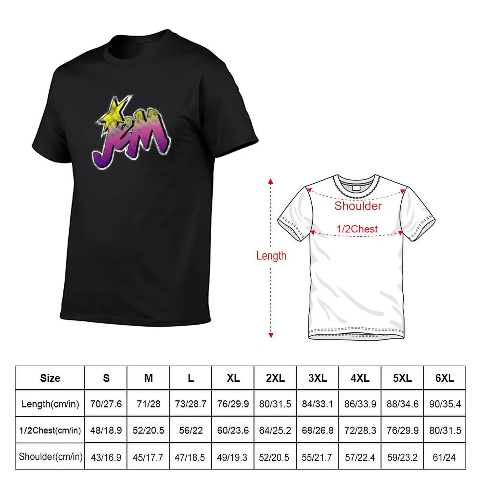 Jem T-Shirt oversized graphic tee sublime t shirt men 100℅ cotton