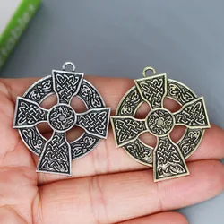 3Pcs/lot Armenian Cross Boho Charm Pendant For DIY Necklace Handmade Jewelry Making