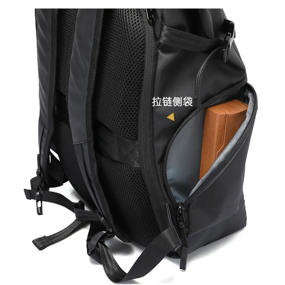حقيبة سفر للرجال مقاس 15.6 بوصة حقيبة ظهر للكمبيوتر المحمول في الهواء الطلق مقاومة للماء للتخييم والتنزه حقيبة مدرسية حقيبة ظهر للأعمال الجامعية #6