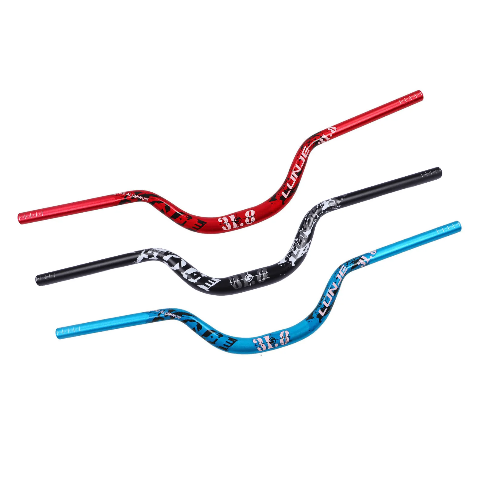 780mm Riser Handlebar Replacement Aluminum Alloy for Mountain Road Bikes Fit 31.8mm Stem